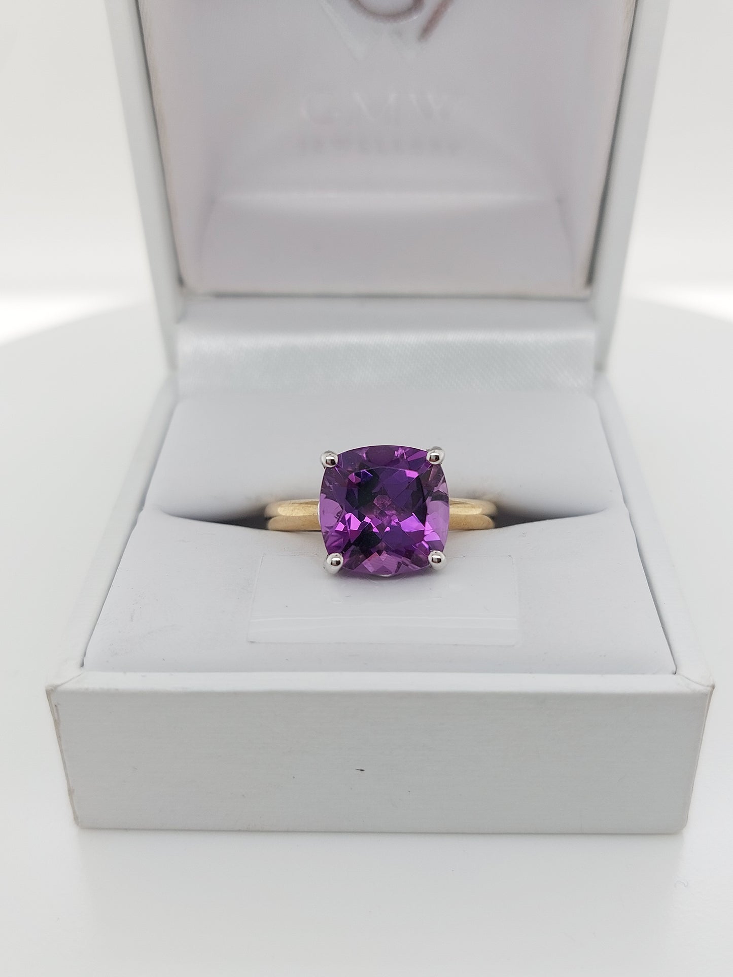 Square Amethyst Ring