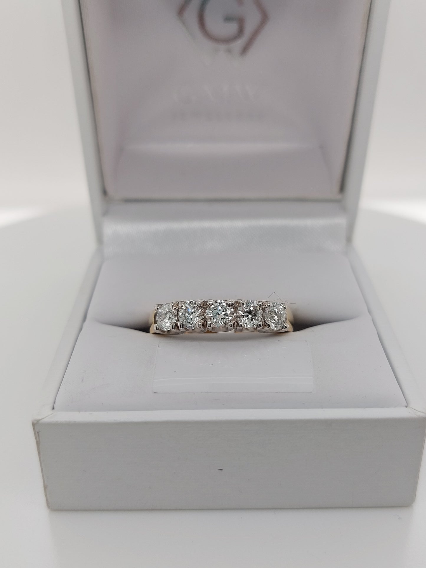 Round 5 Stone Diamond Ring