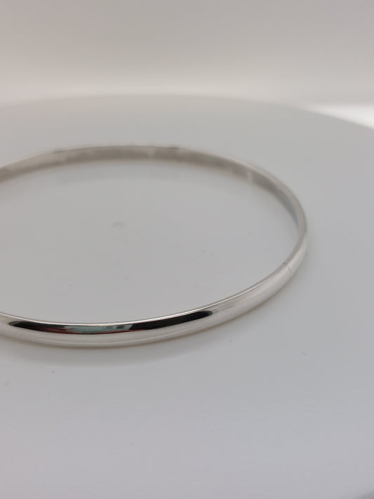 Fine Half Round Bangle