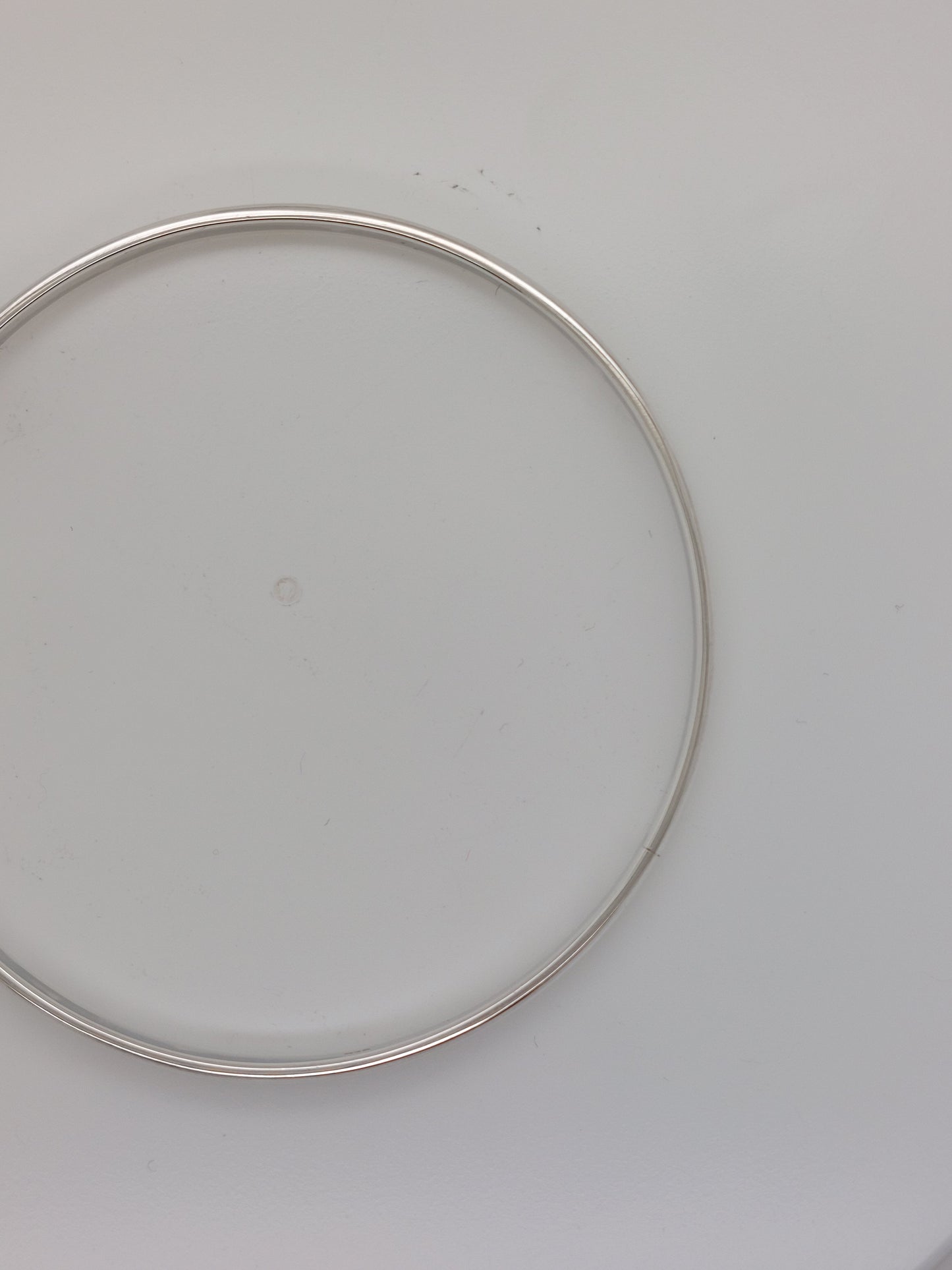 Fine Half Round Bangle