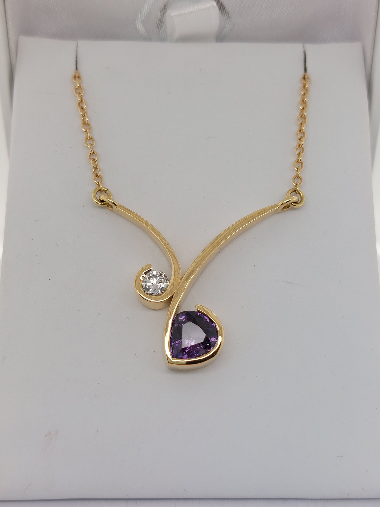 Sapphire & Diamond Pendant