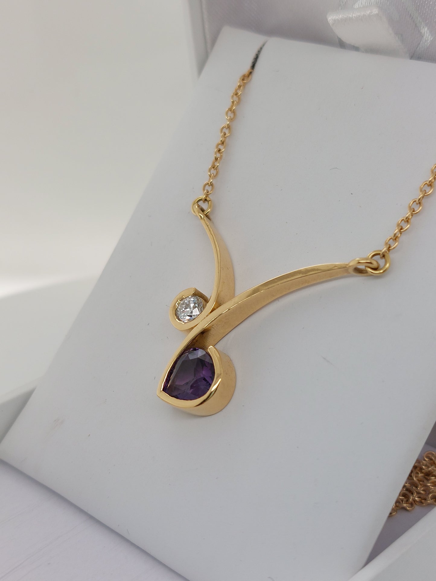 Sapphire & Diamond Pendant