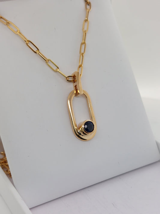 Oval Sapphire Pendant