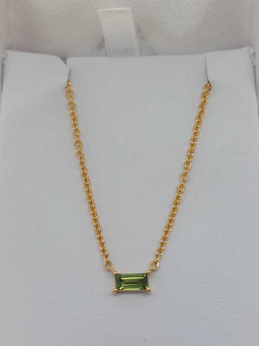 Green Sapphire Pendant