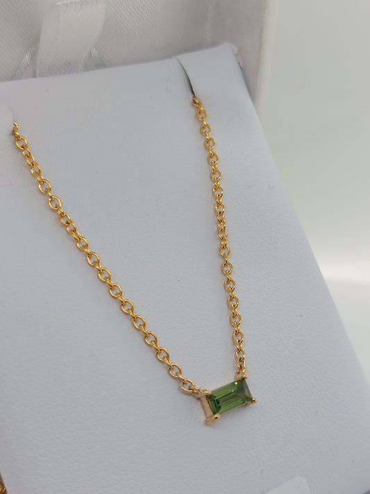 Green Sapphire Pendant