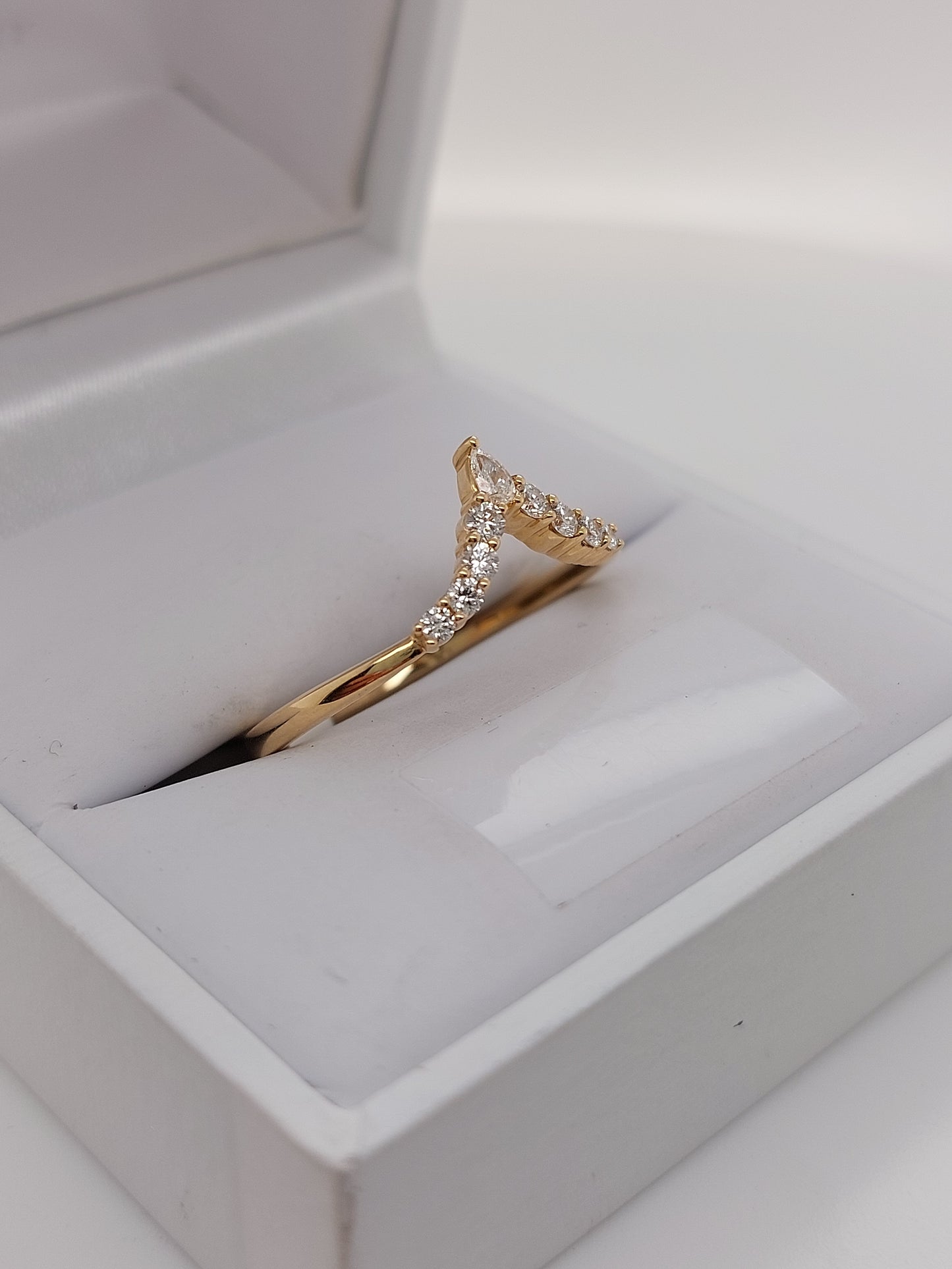 Yellow Wishbone Ring