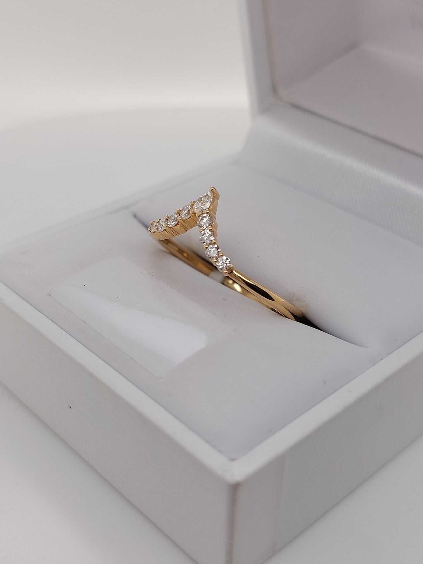 Yellow Wishbone Ring