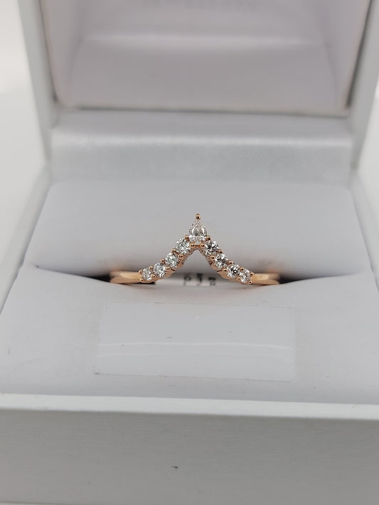 Rose Gold Wishbone Ring