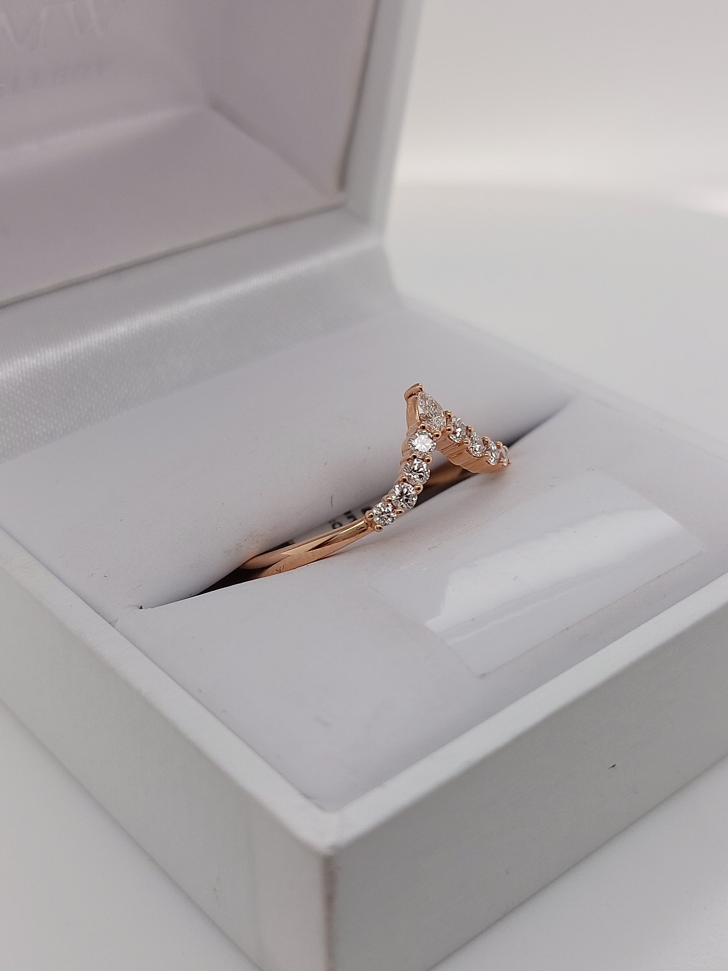 Rose Gold Wishbone Ring