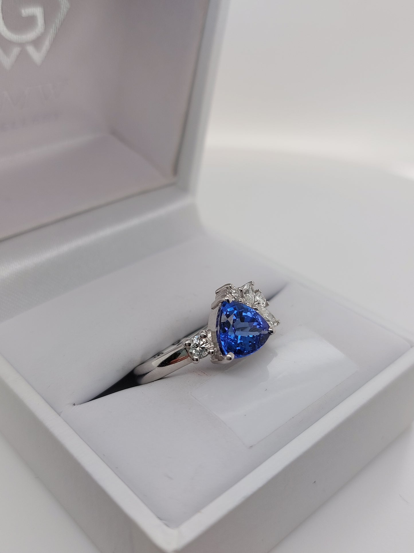 Tanzanite Trilliant Ring