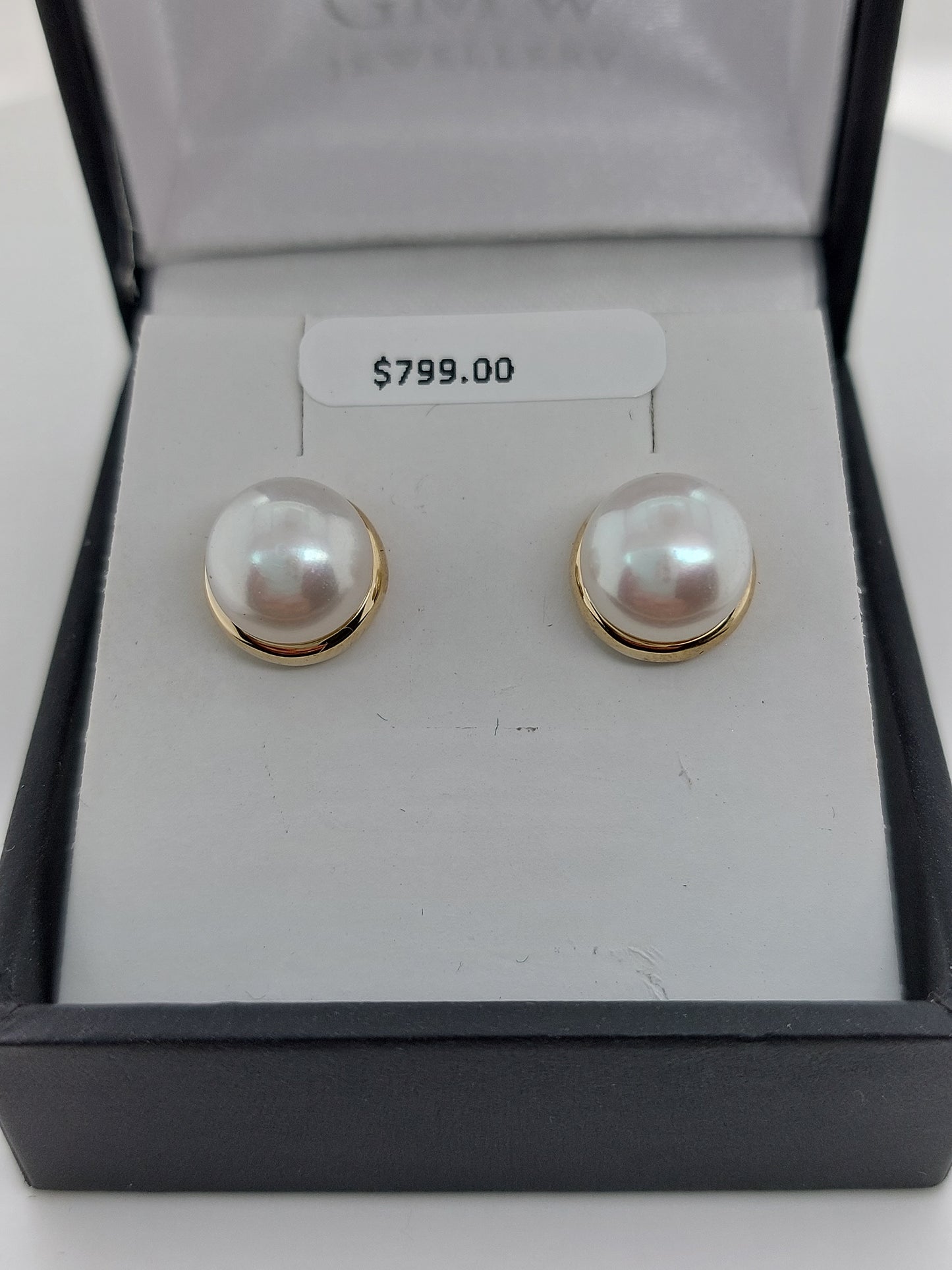 Gold Pearl Studs