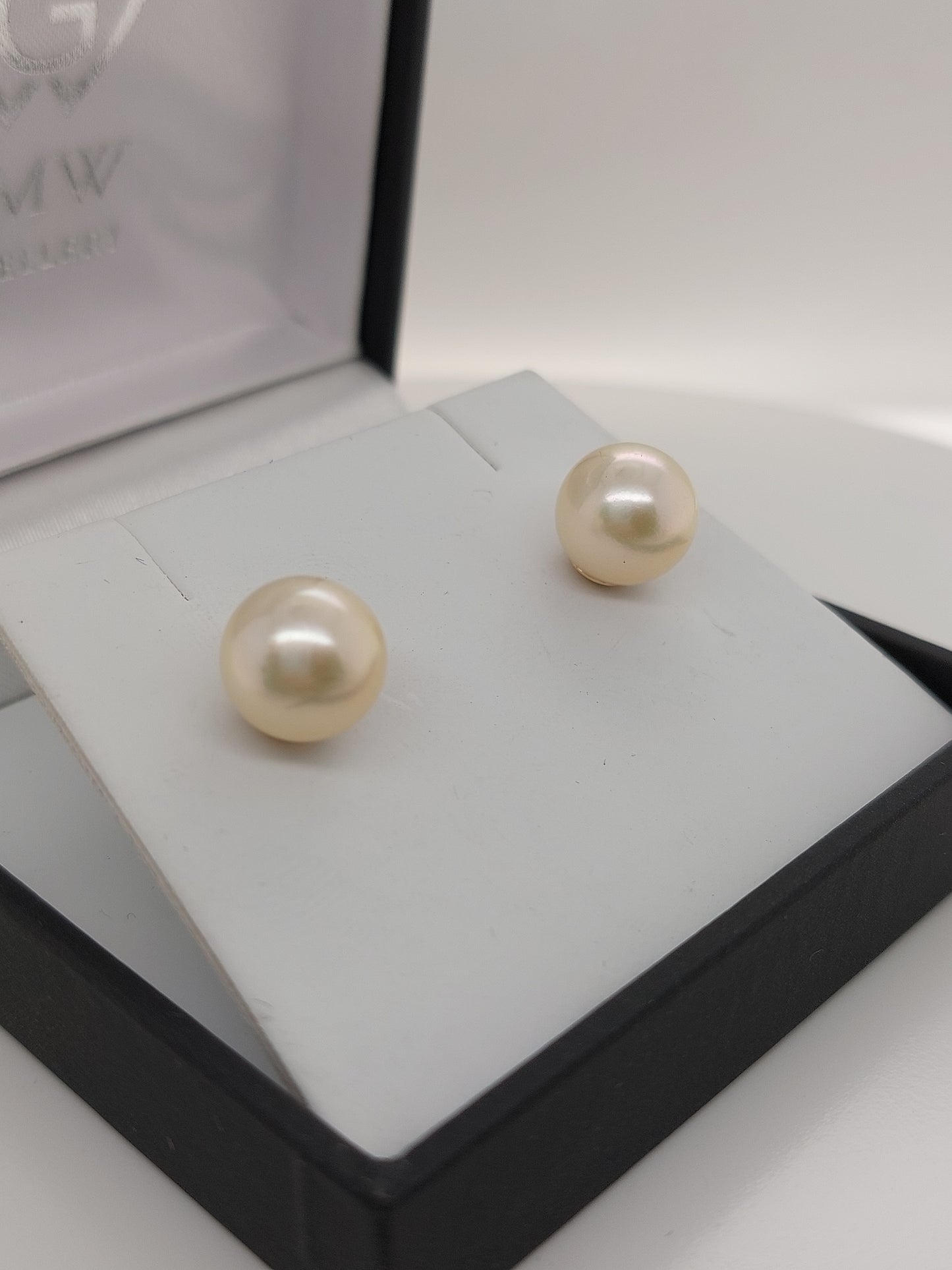 Gold Akoya Pearl Studs