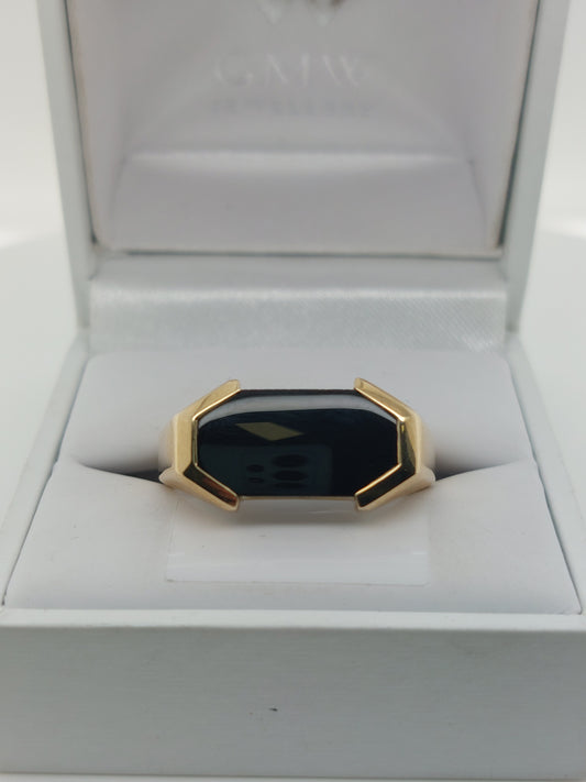 Octogonal Onyx Ring