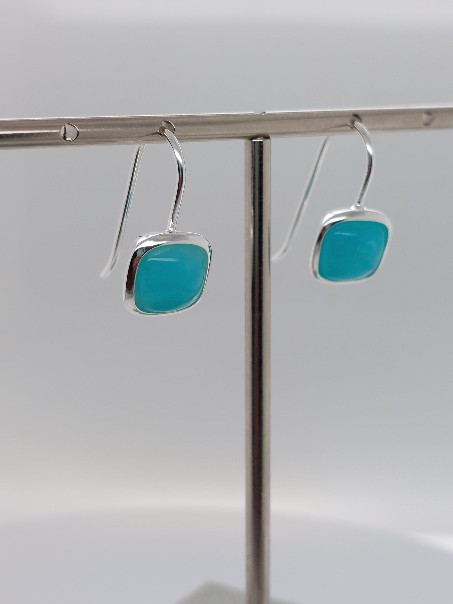 Aura Silver Amazonite Earring