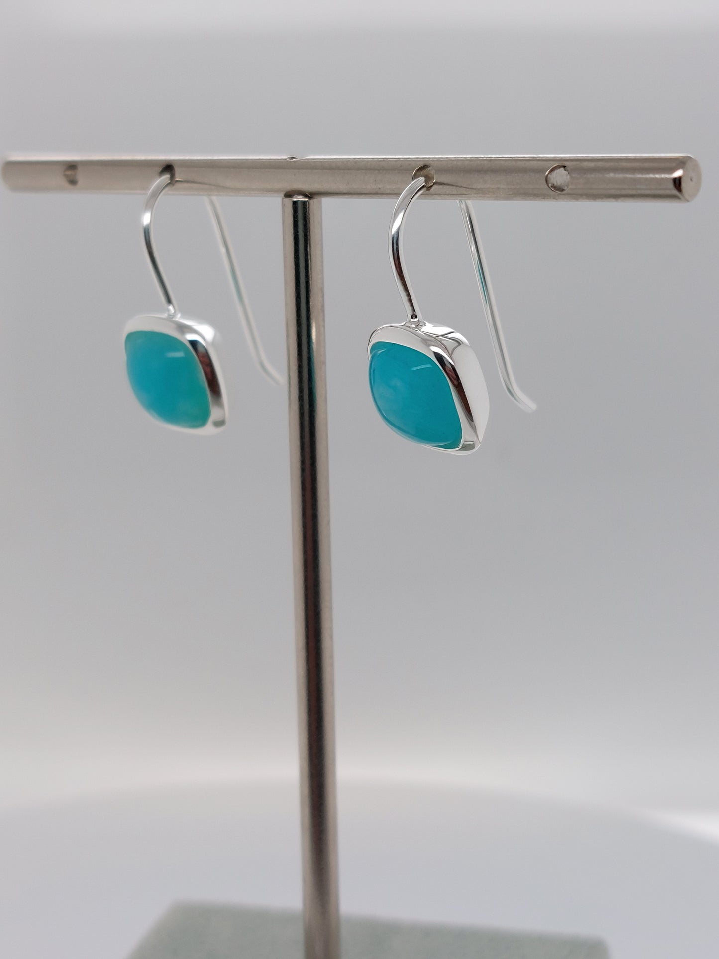 Aura Silver Amazonite Earring