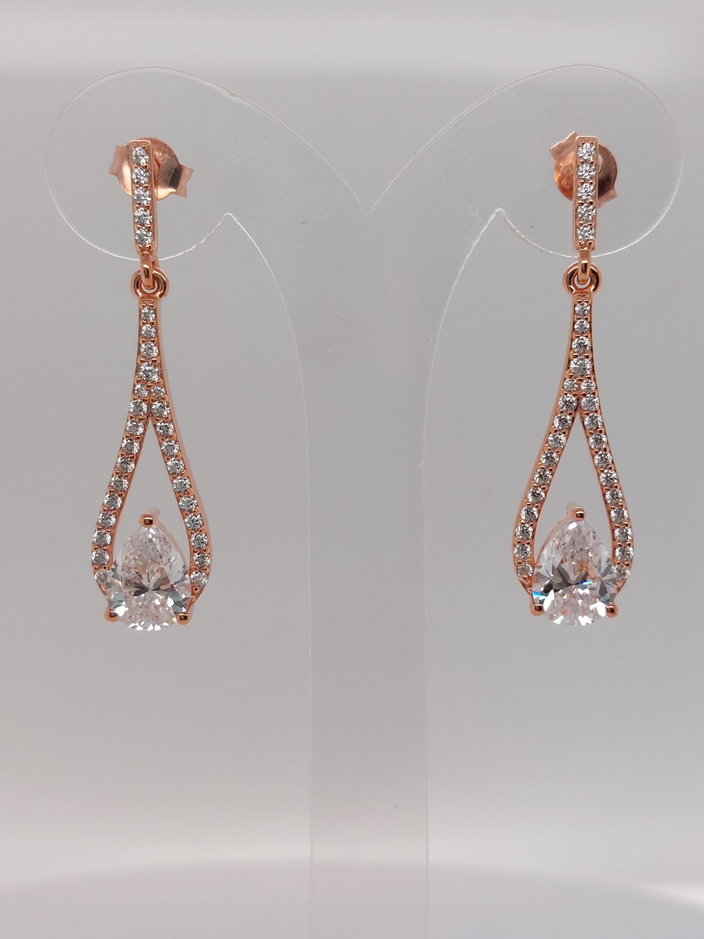 Rose Teardrop Earring