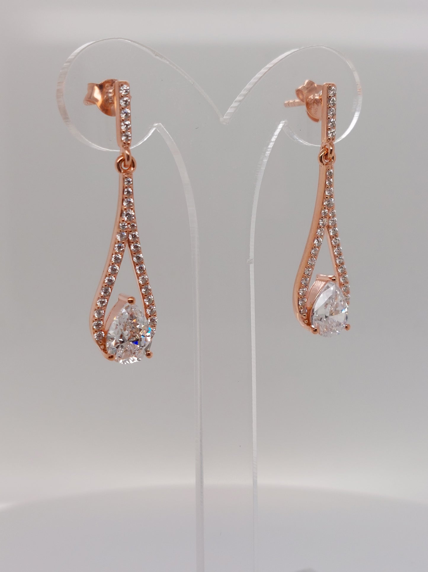 Rose Teardrop Earring