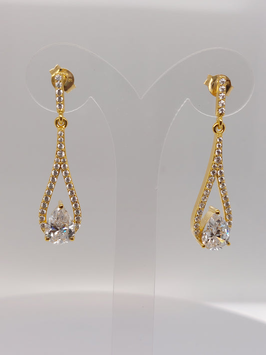 Yellow Teardrop Earring