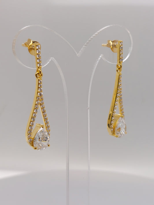 Yellow Teardrop Earring