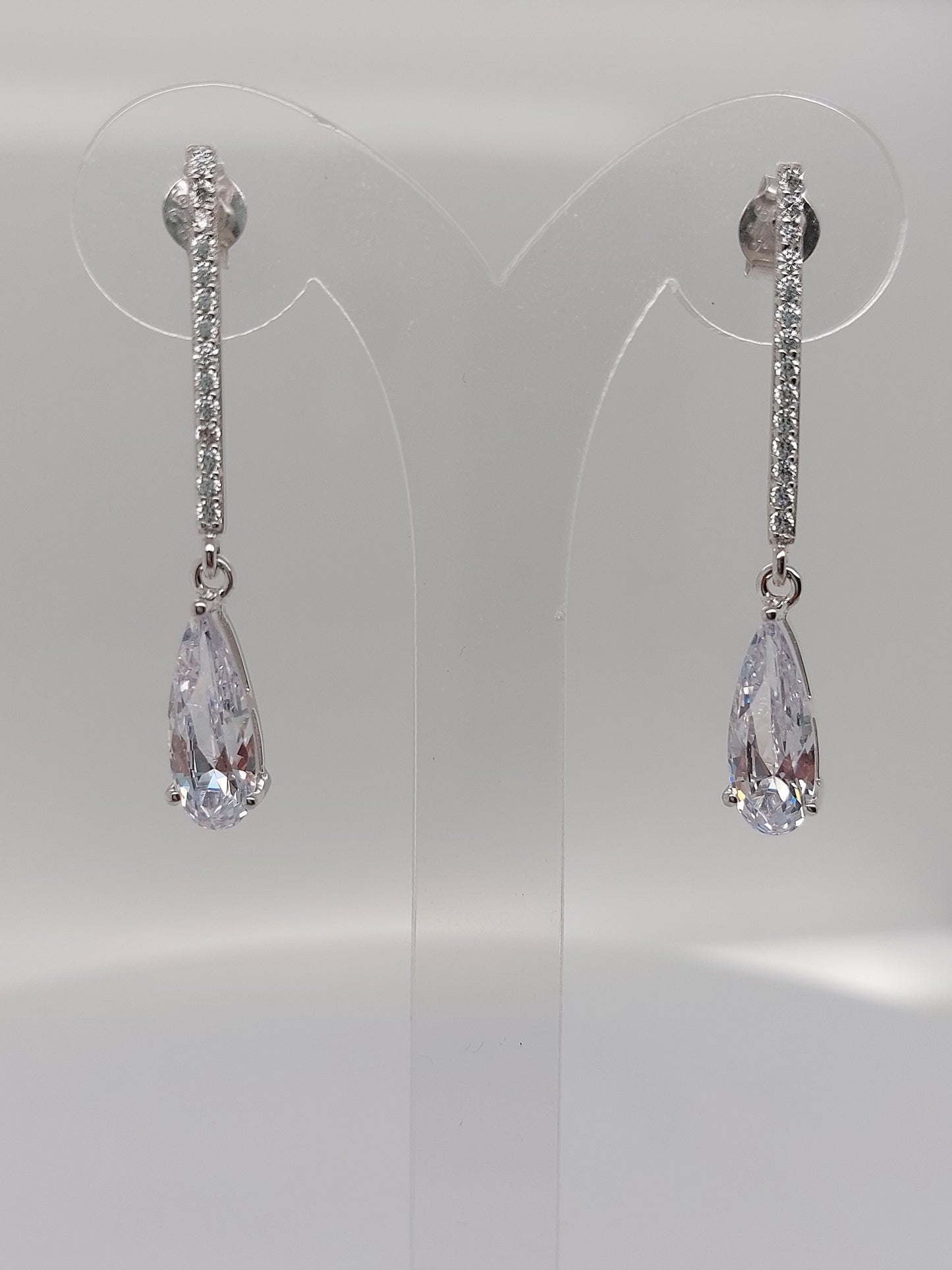 Bar Teardrop Earrings