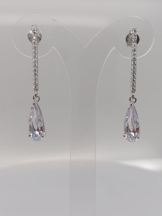 Bar Teardrop Earrings