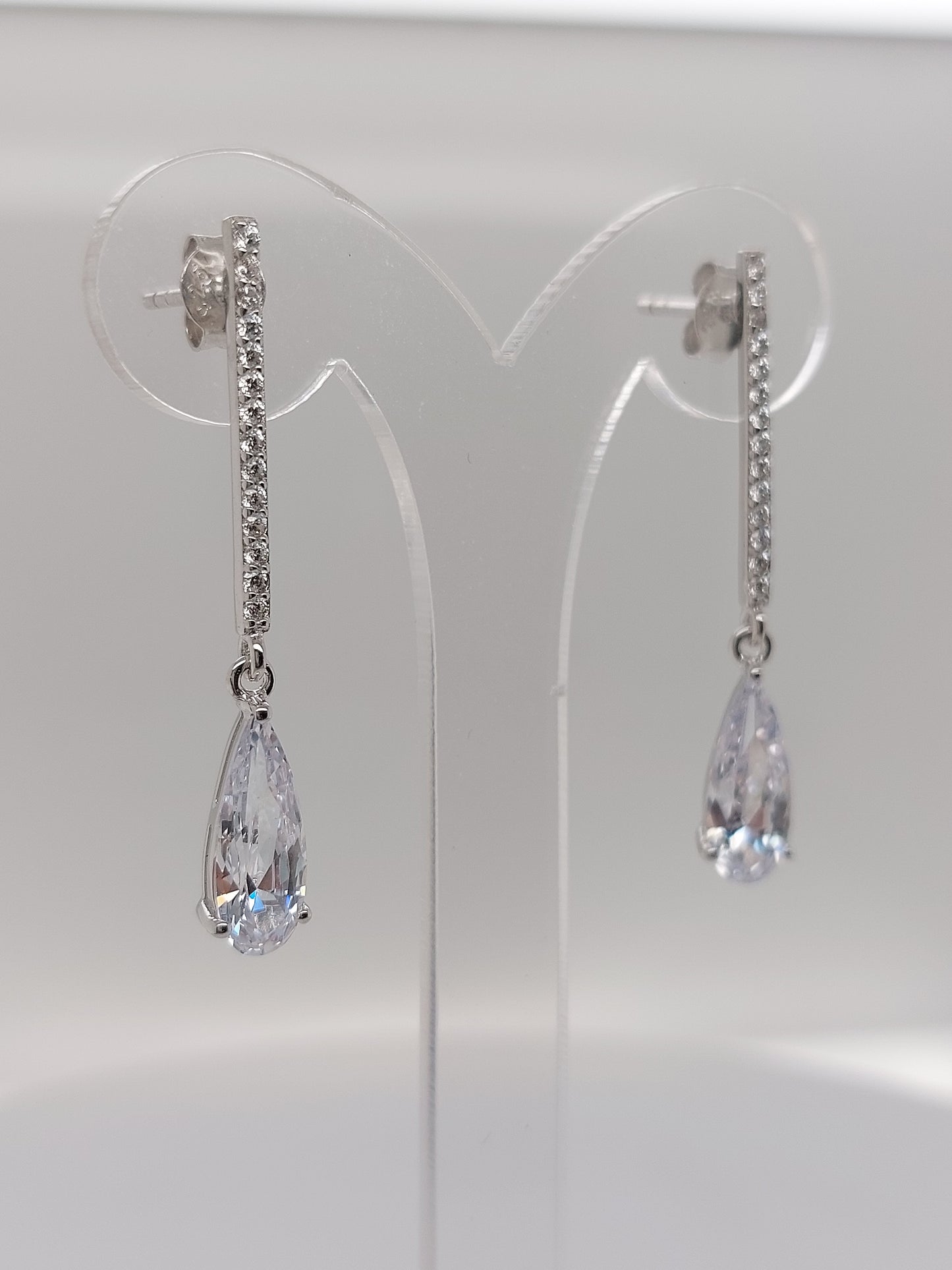 Bar Teardrop Earrings