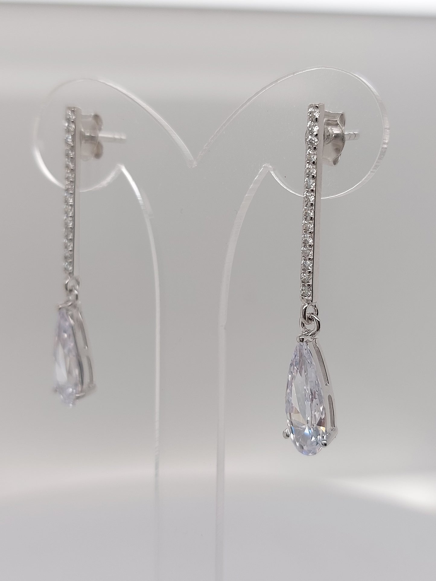 Bar Teardrop Earrings