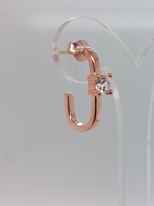 Oval CZ Earring