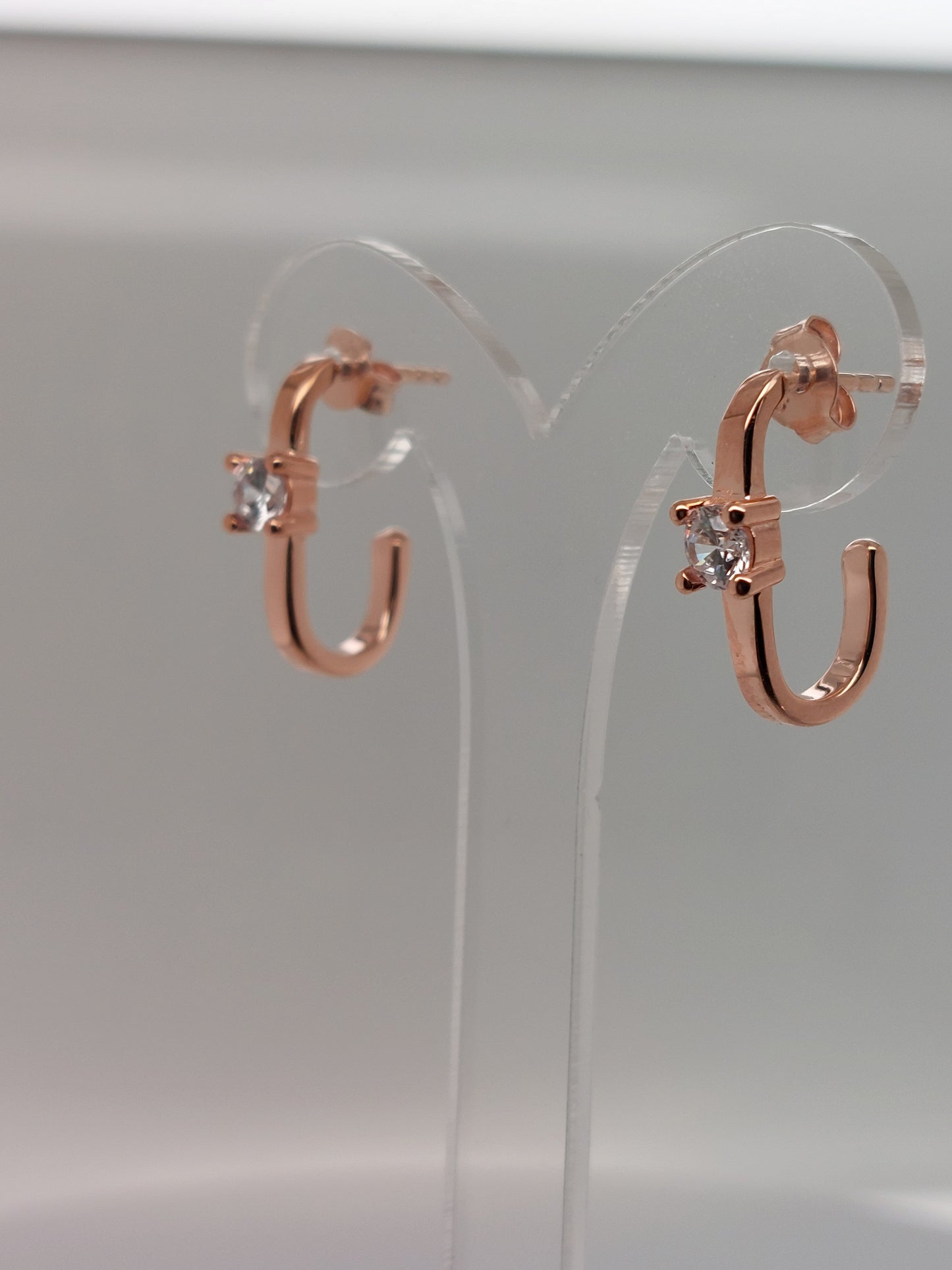 Oval CZ Earring