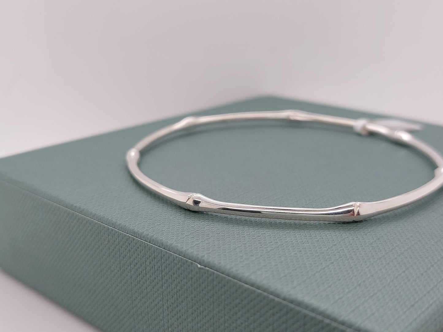 Silver Bamboo Bangle