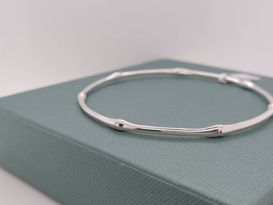 Silver Bamboo Bangle