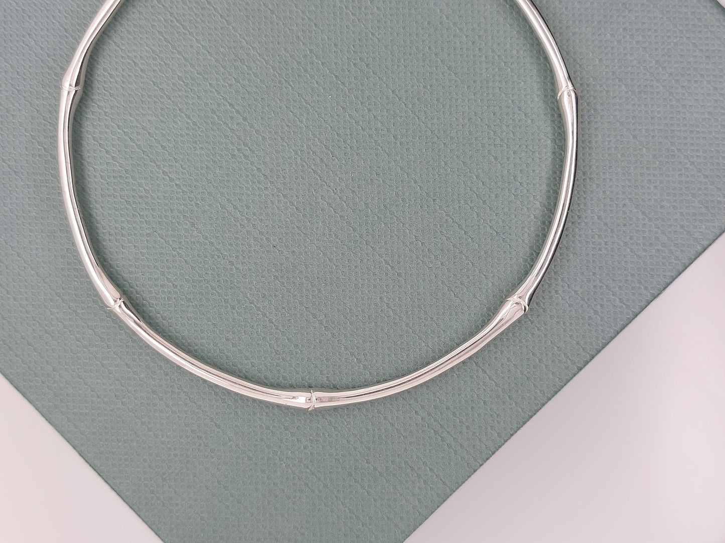 Silver Bamboo Bangle