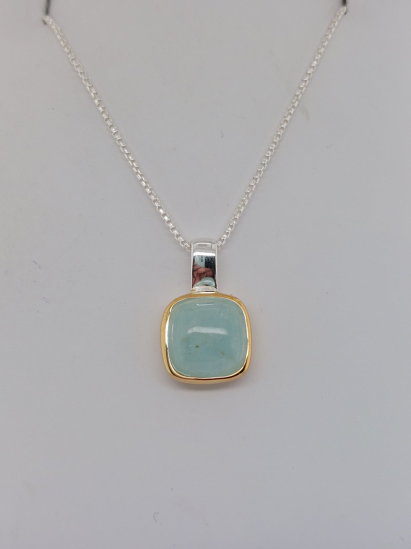 Two-Tone Aquamarine Necklace