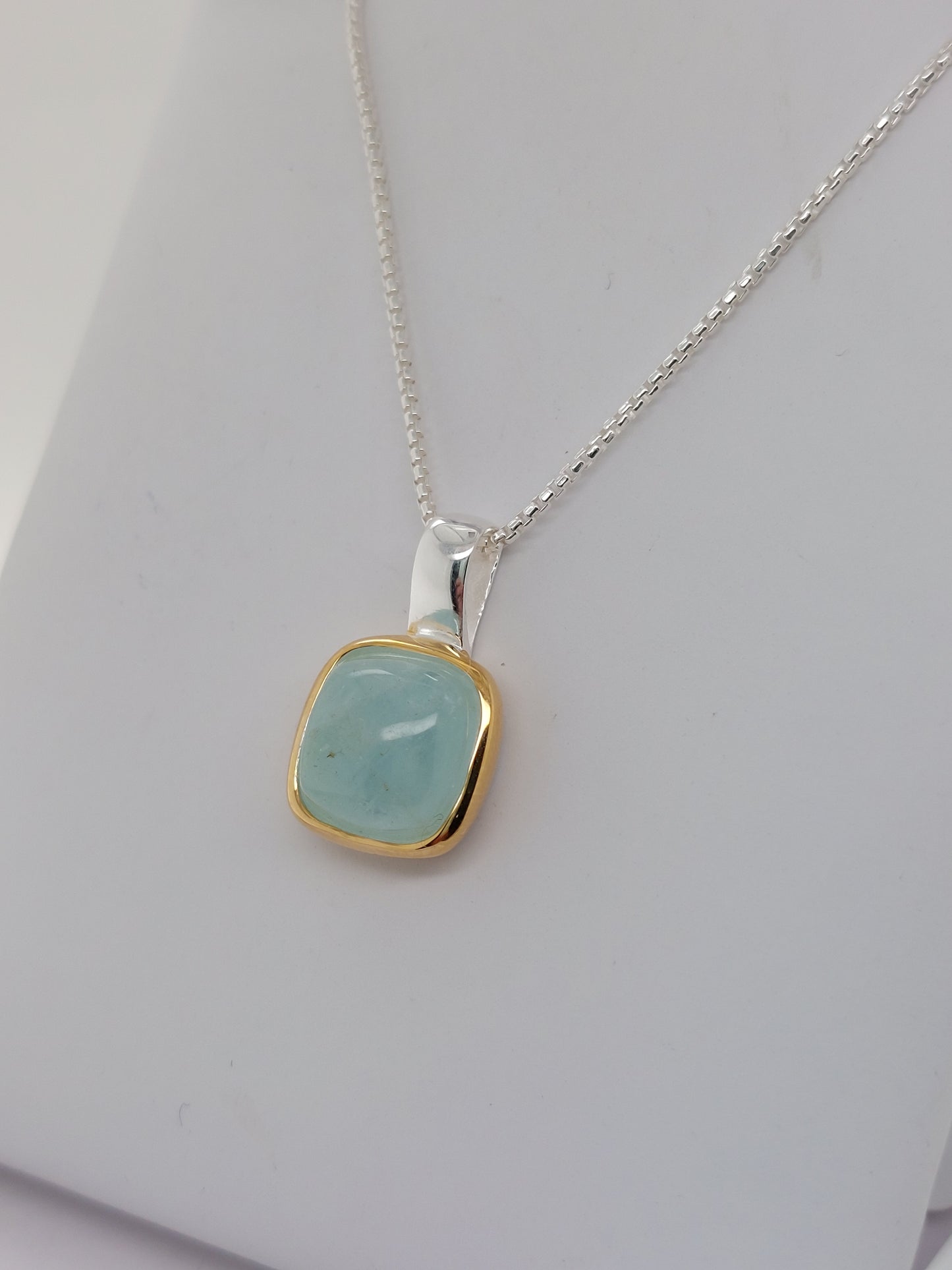 Two-Tone Aquamarine Necklace