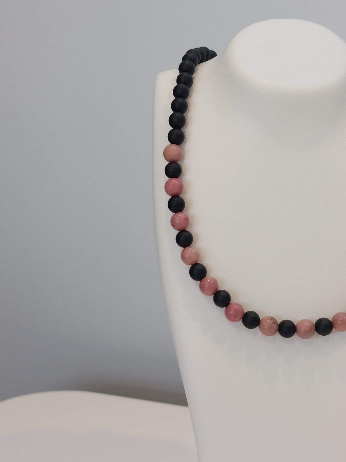 Agate & Rhodochrosite Necklace