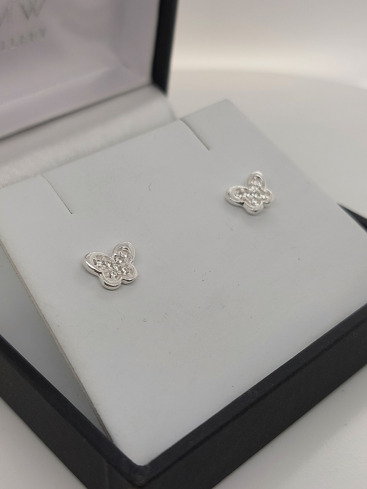 Butterfly CZ Studs