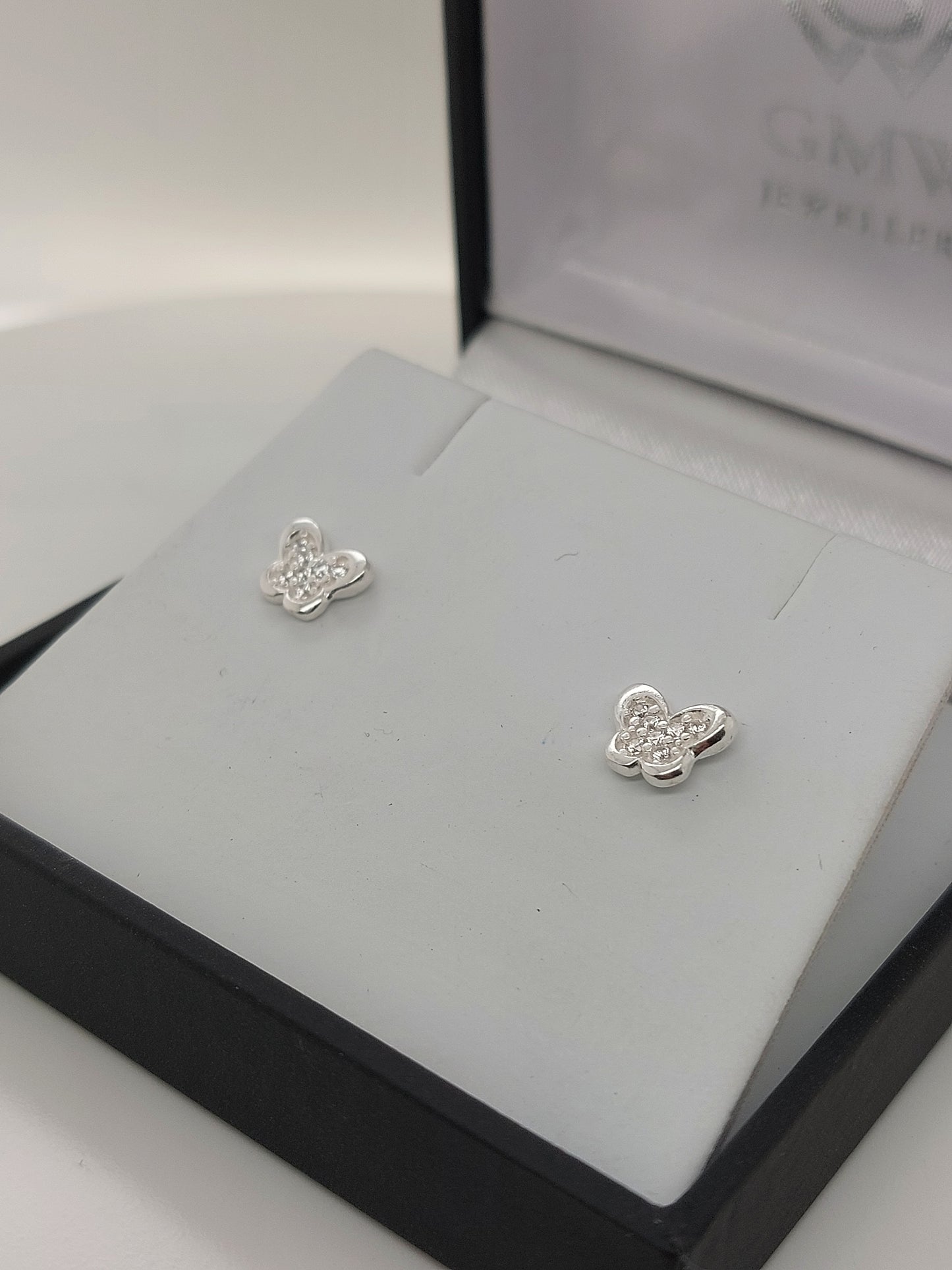 Butterfly CZ Studs