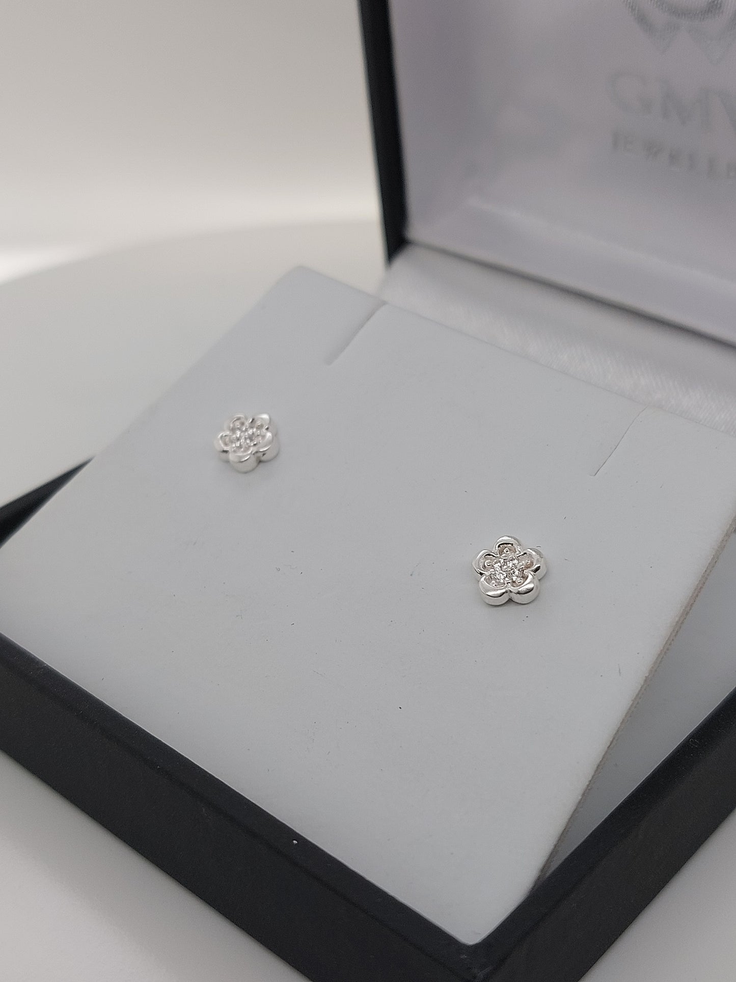 Flower CZ Studs