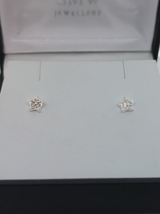 Star CZ Studs