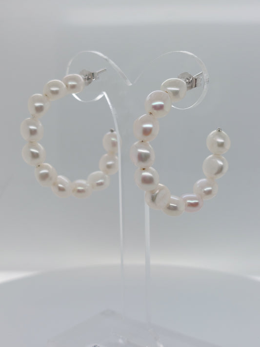 Pearl Hoops