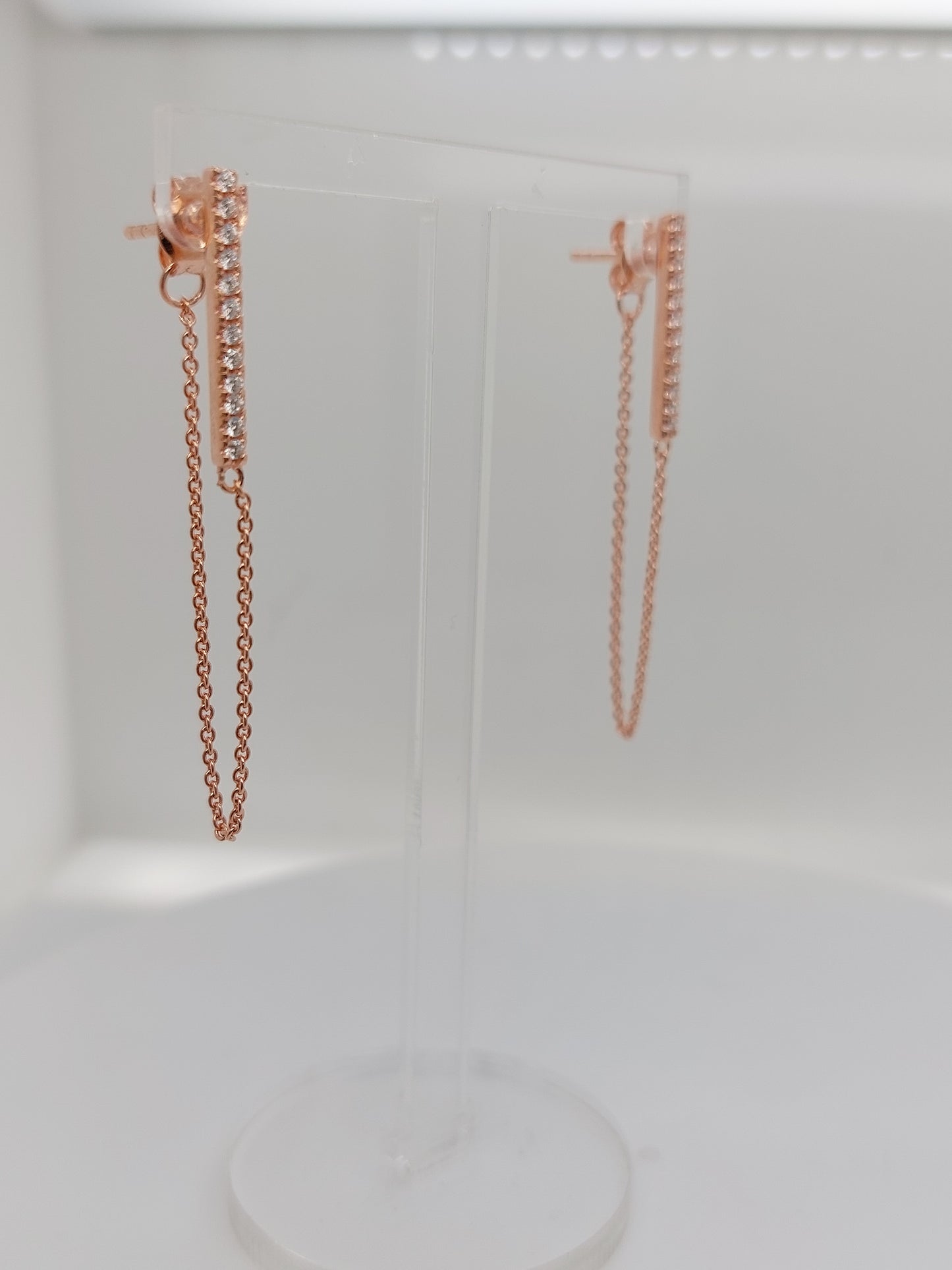 Bar Chain Drop Earrings