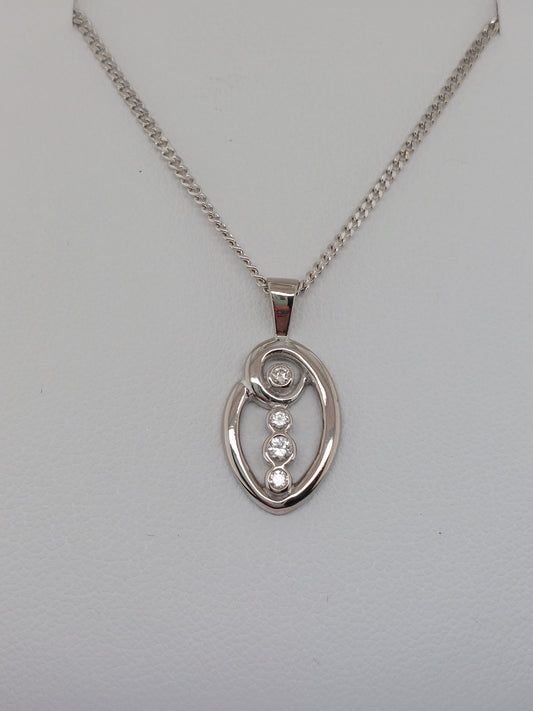 4 Diamond Pendant