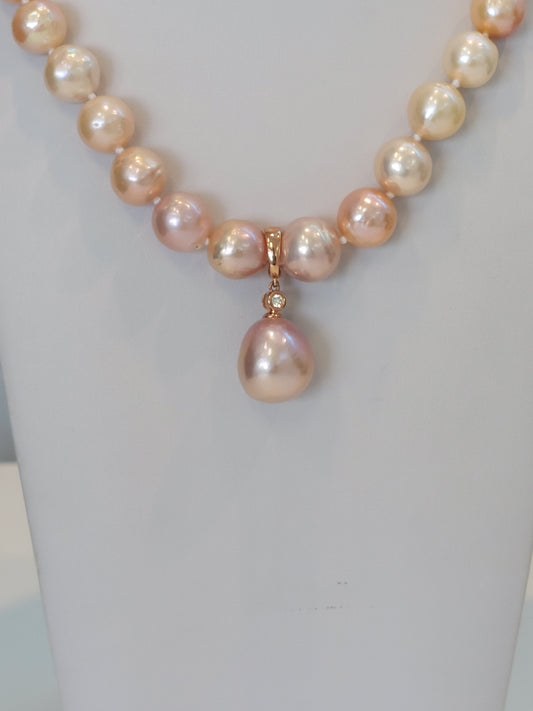 Natural Pink Pearl Strand