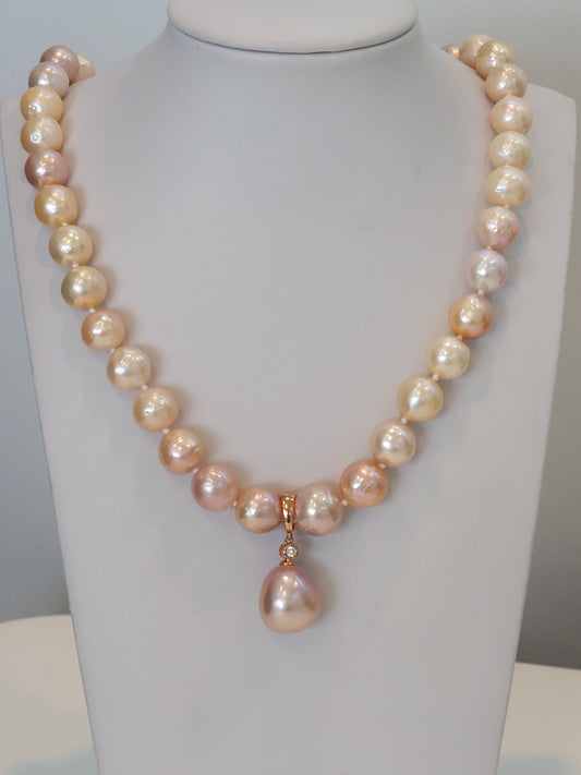 Natural Pink Pearl Strand