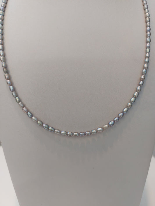 Grey Seed Pearl Strand