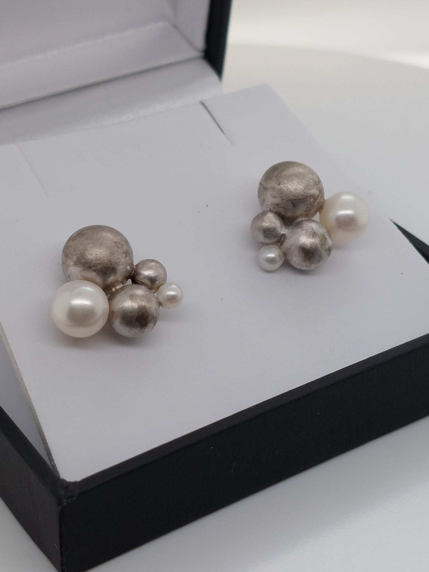 Ball & Pearl Studs