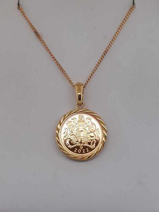 Limited Edition 1/4 Sovereign Pendant