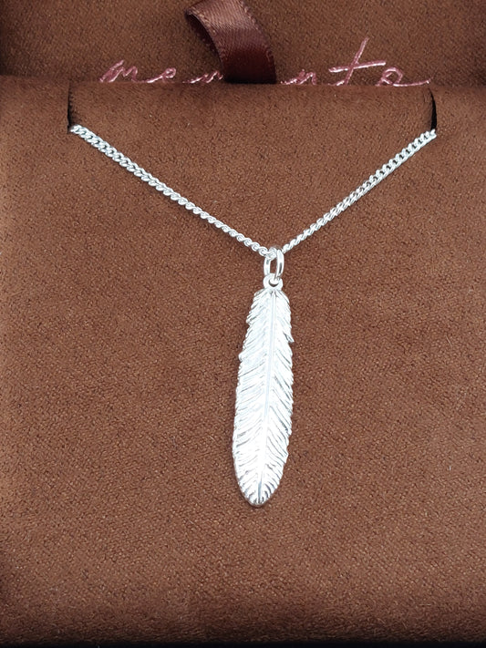 Fantail Feather Necklace