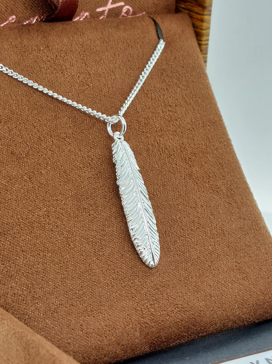 Fantail Feather Necklace