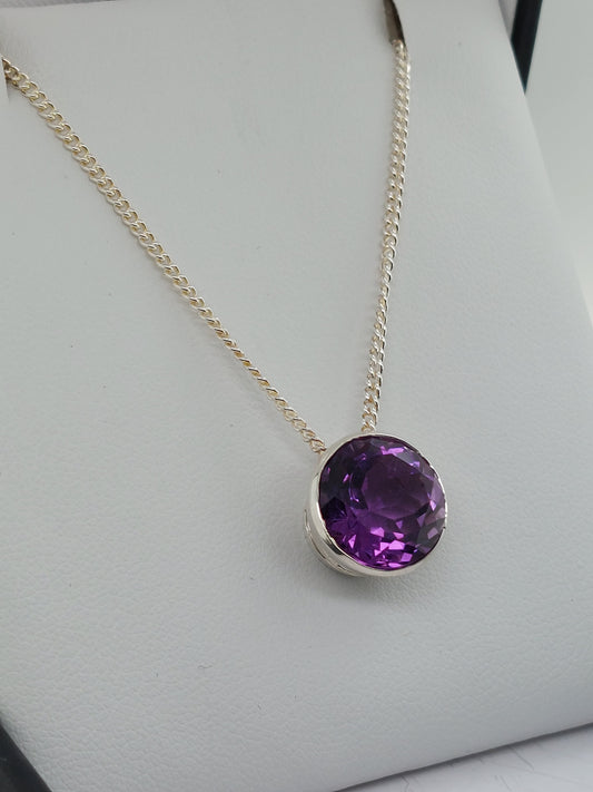 Amethyst Slider Pendant